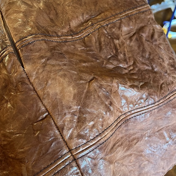 Brown Leather Mini Skirt Sz 0 Bailey 44 - Picture 9 of 10